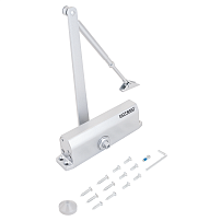 NOTEDO Доводчик дверной DC-150 легкий характер SILVER до 160 кг серебро (10) NOTEDO Доводчик дверной DC-150 легкий характер SILVER до 160 кг серебро (10)