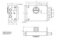 Сенат ЗНС-6-2 5кл. б/о 547 Замок накладной тяж (4)