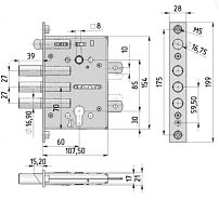 Крит ЗВк-7РМ-006 вкладной,торц. зщ, б/о, без ЦМ, м/о 85мм, арт.00036 Замок врезной тяж.(10) Крит ЗВк-7РМ-006 вкладной,торц. зщ, б/о, без ЦМ, м/о 85мм, арт.00036 Замок врезной тяж.(10)